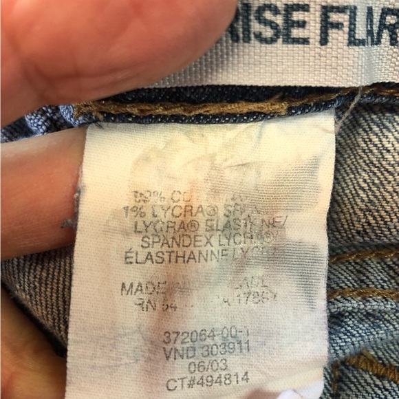 Gap Women’s Low Rise Flare Jean Denim Double Belt Loops Rodeo Boots Vintage? - Picture 8 of 9